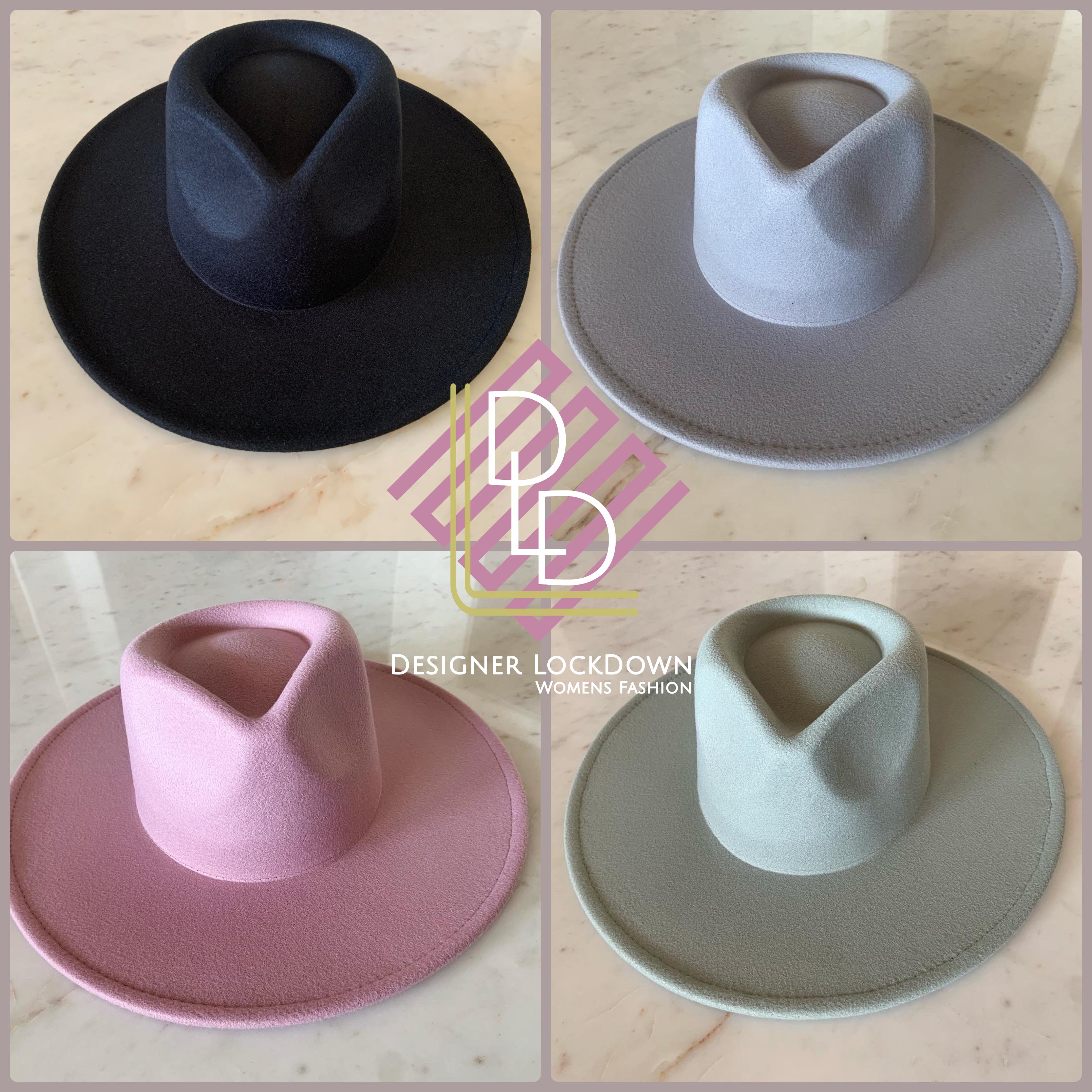 Wide Brim Vegan Felt Hat image 2