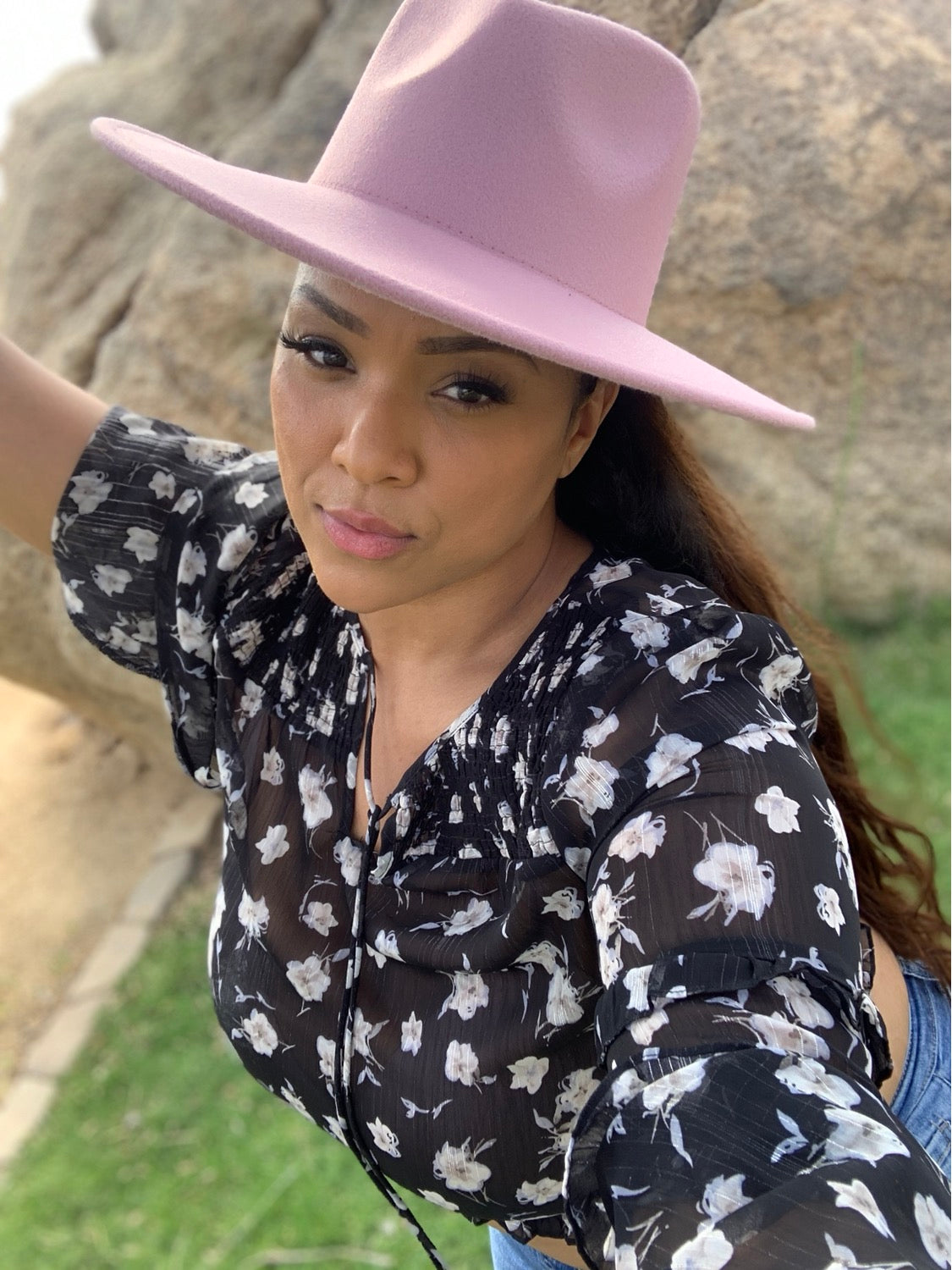 Wide Brim Vegan Felt Hat image 10