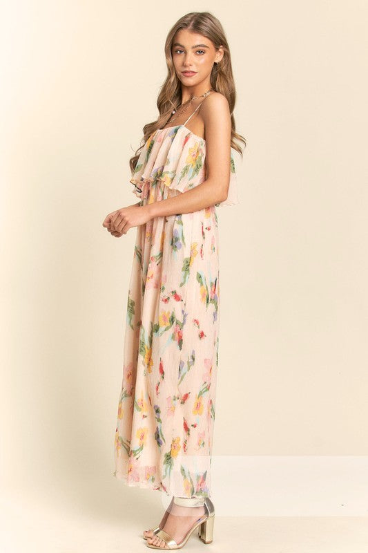 Chiffon Floral Sleeveless Romper image 8