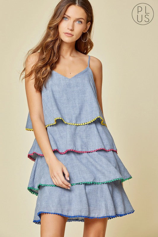 Rainbow Lilly Dress (Curve) image 9
