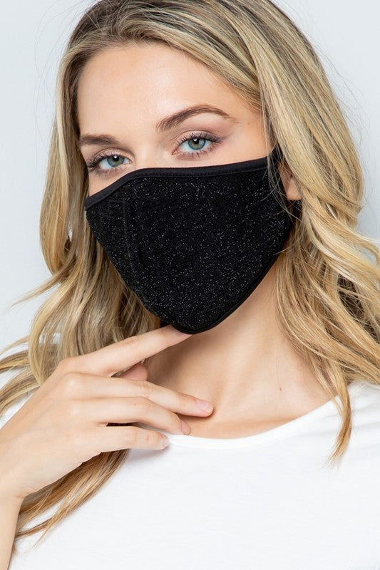 Little Sparkle Black Mask image 0