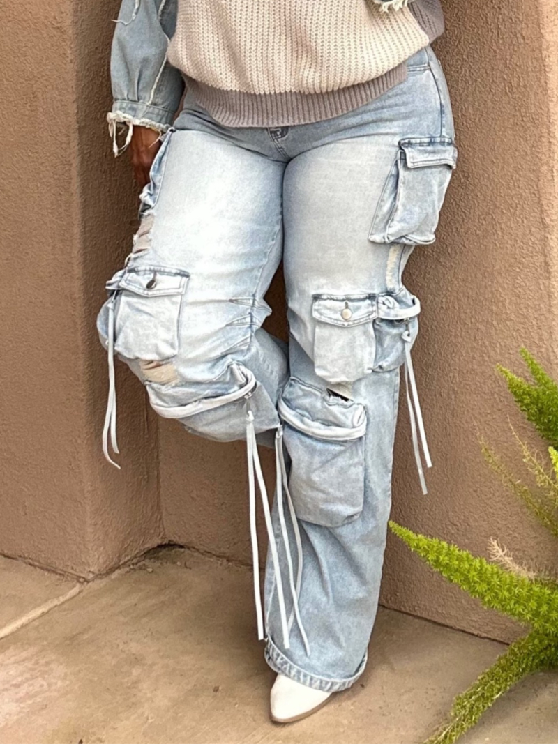 Perfect Fit Stretch Cargo Jeans image 7
