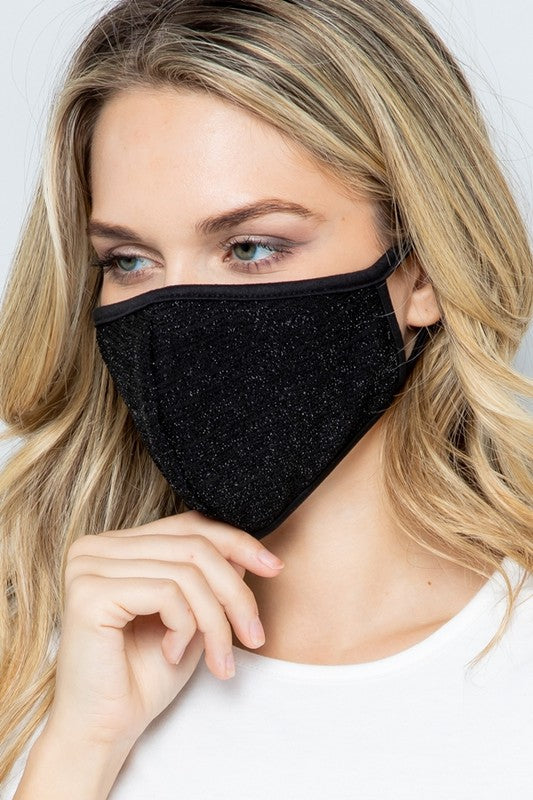 Little Sparkle Black Mask image 6