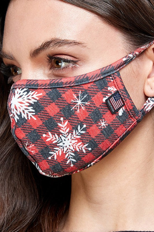 First Snow Plaid Mask image 2