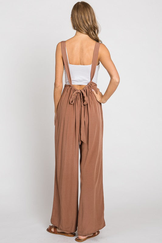 Liza Suspender Jumpsuit - Brown image 0