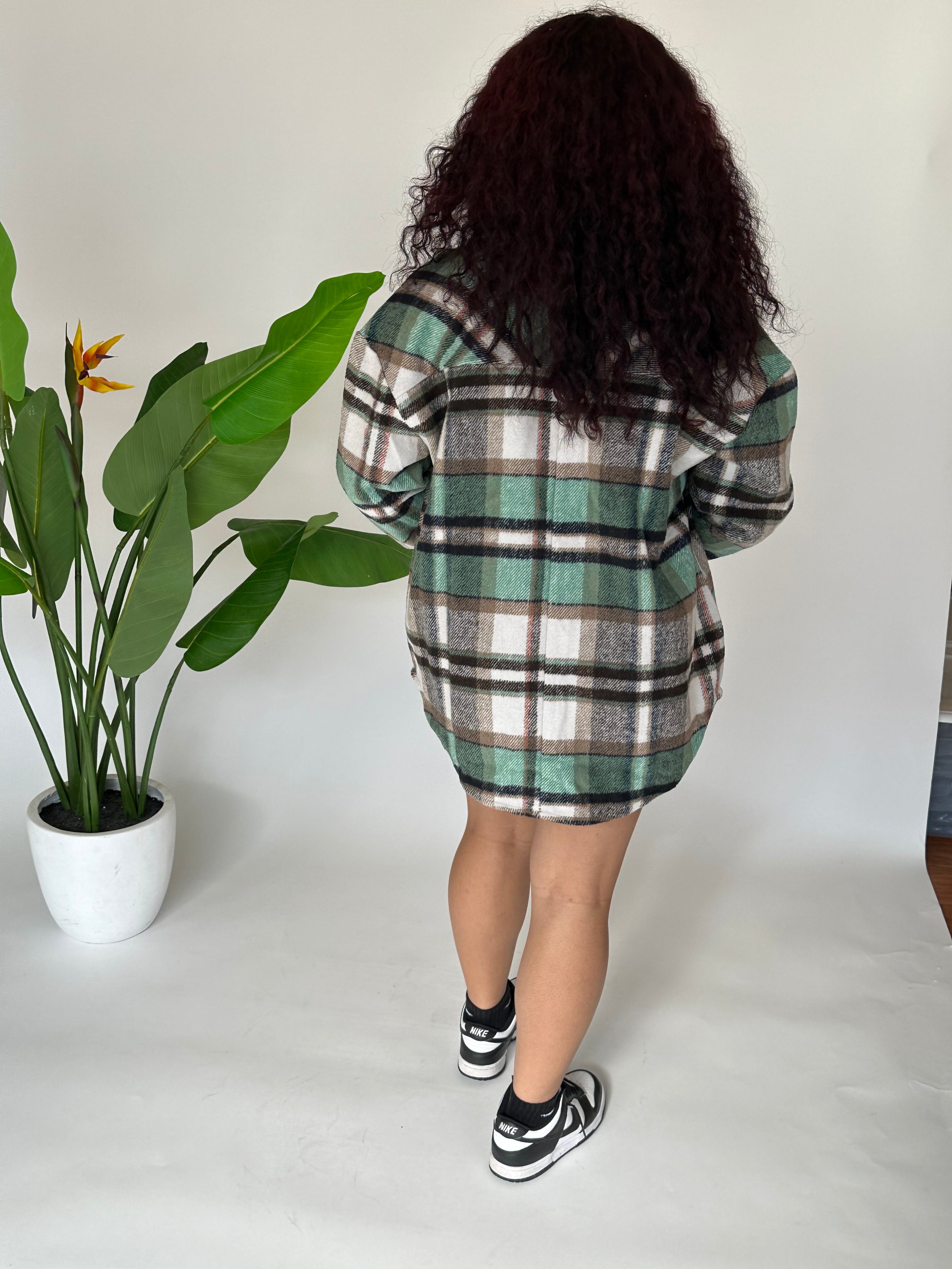 Mint chip plaid Jacket image 11