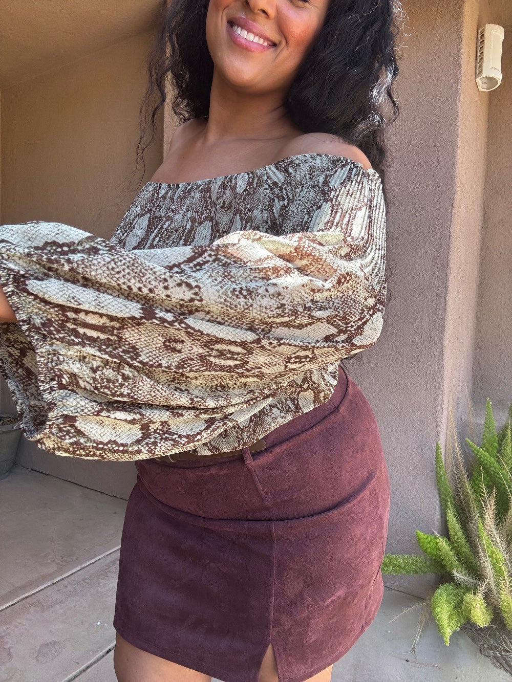 Woodland Off shoulder Top image 2