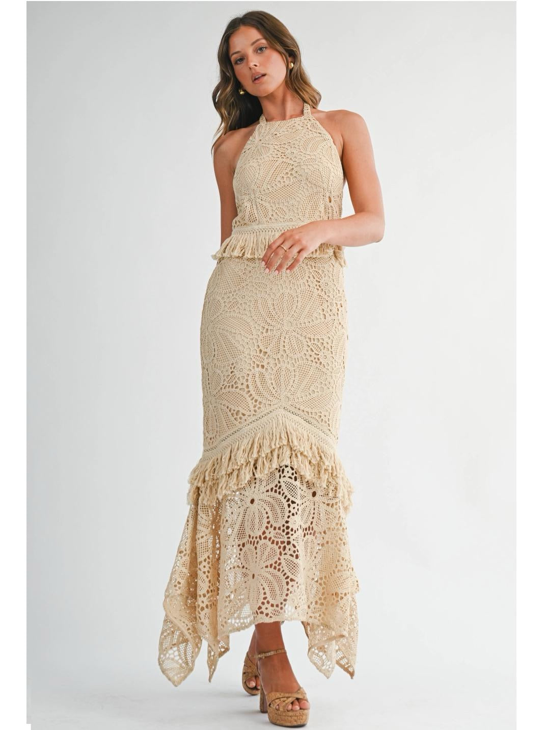 Sienna Eyelet Maxi Dress