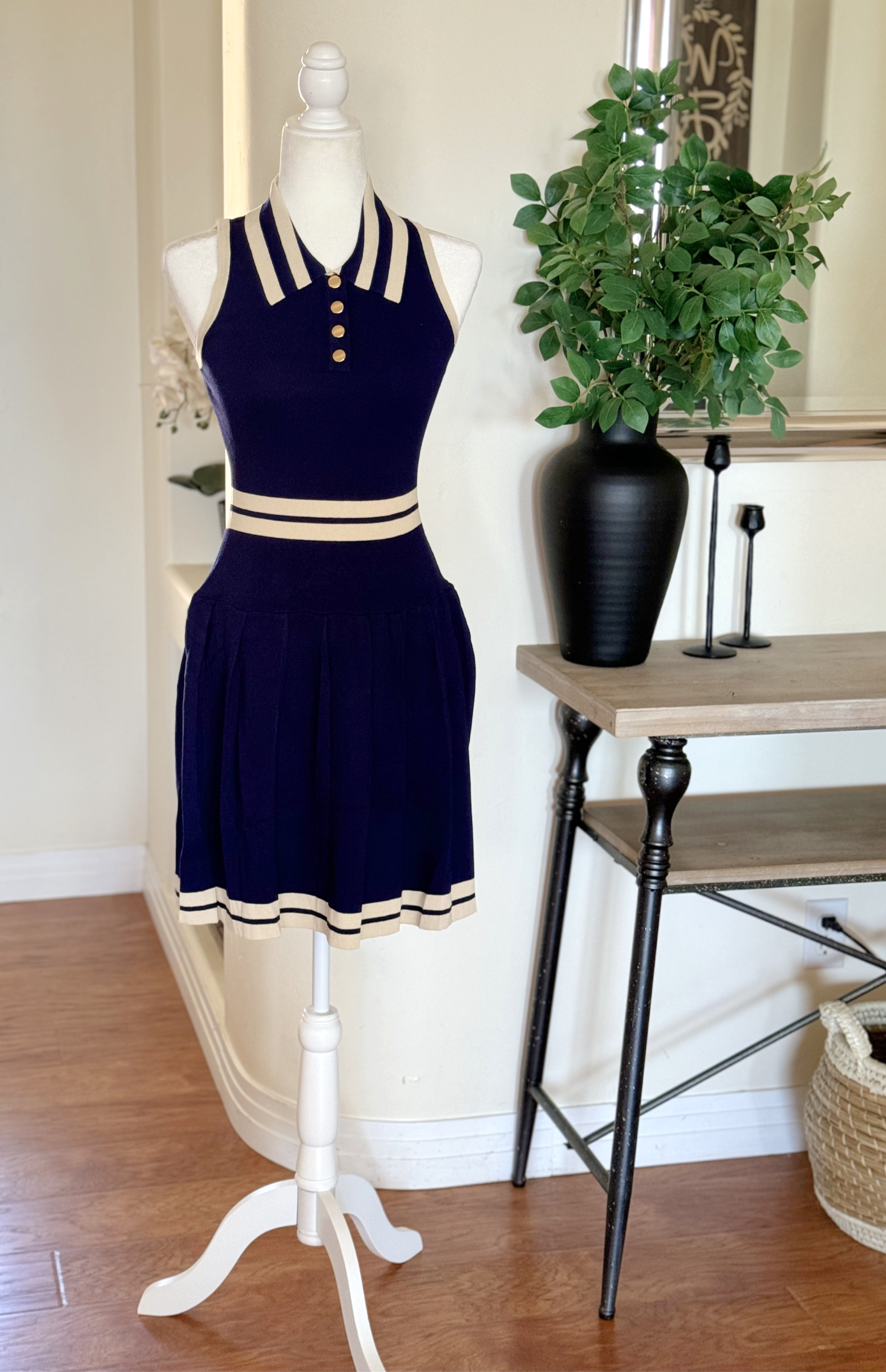 Preppy Knit Collard Dress image 11