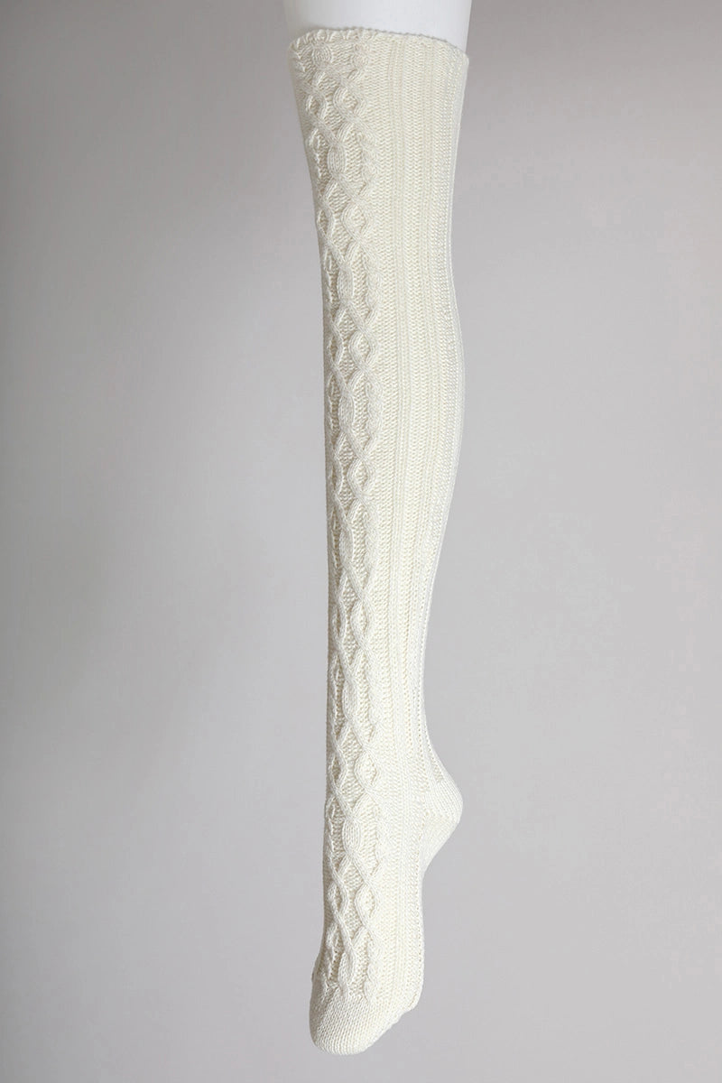 Cable Knit Knee Socks image 2