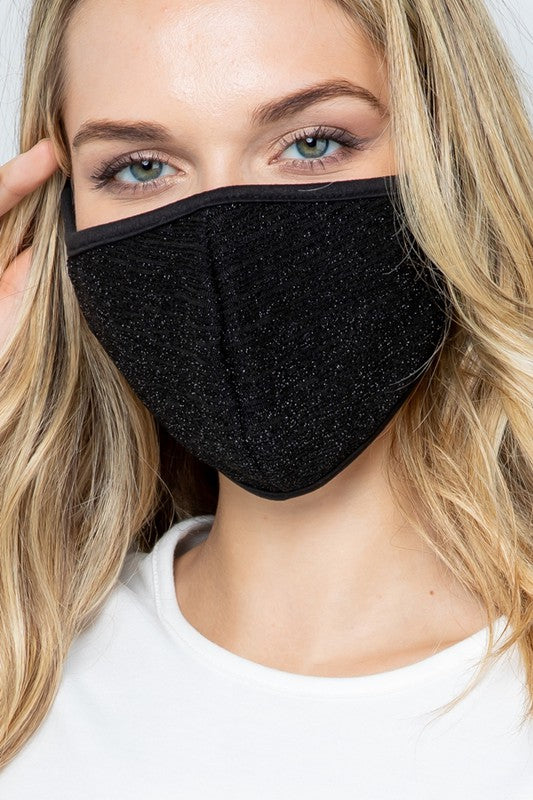 Little Sparkle Black Mask image 2