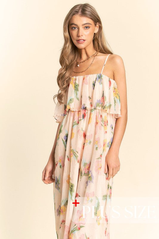 Chiffon Floral Sleeveless Romper image 6