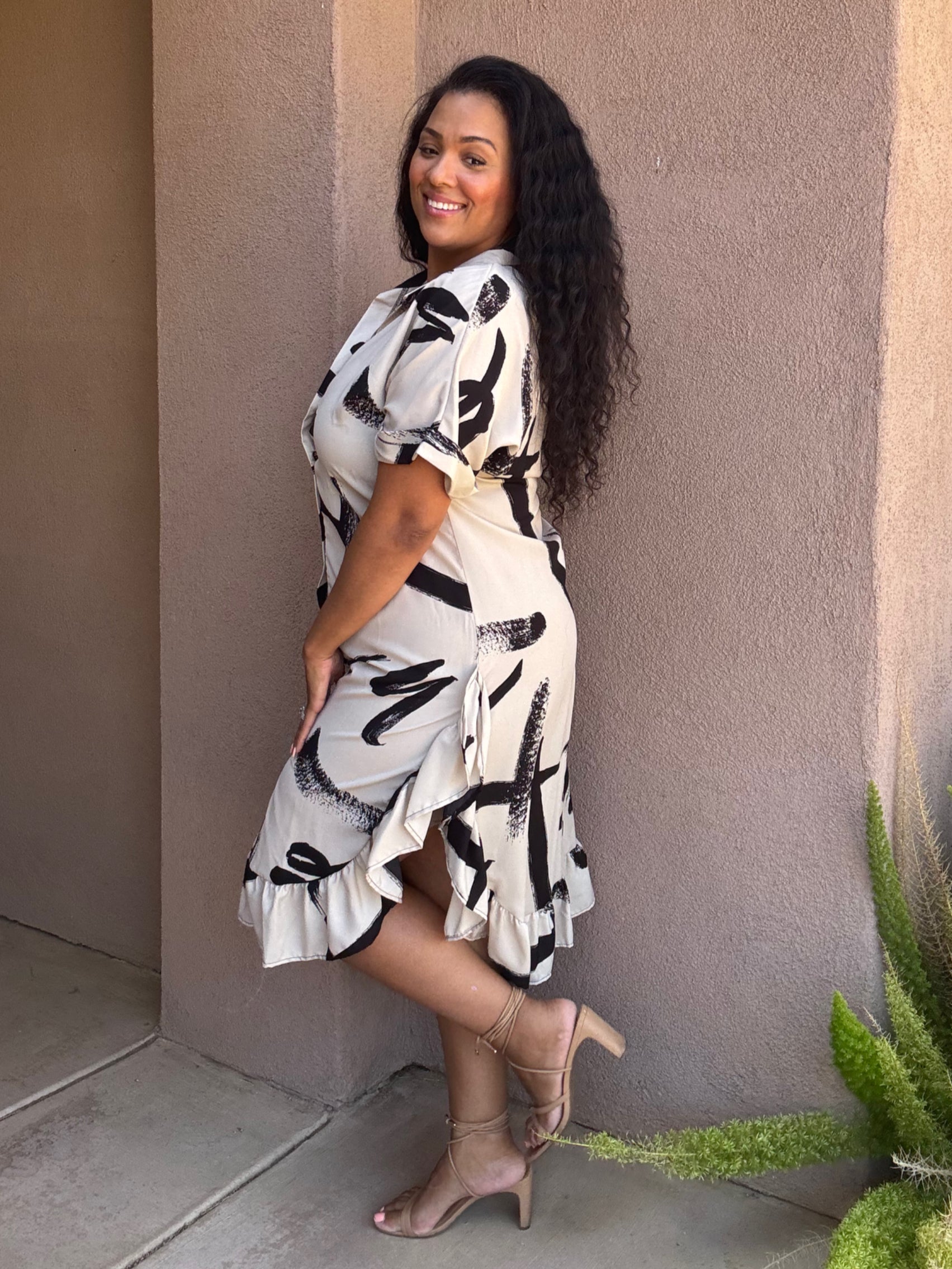 Plus Midi button down dress  image 2