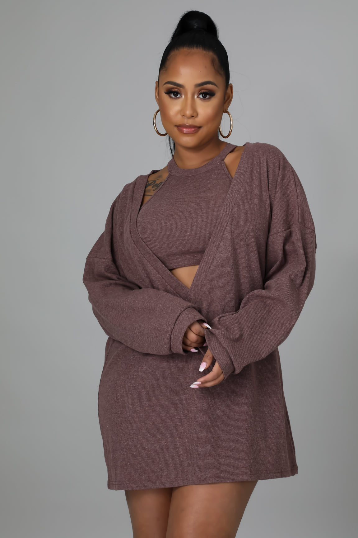 Mia Sweater Top Dress image 2