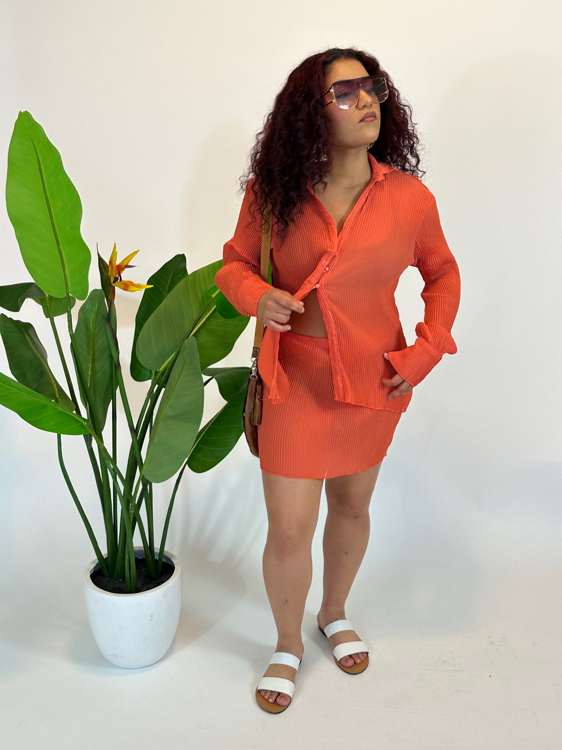 Tropics Pleated Skirt Set image 8