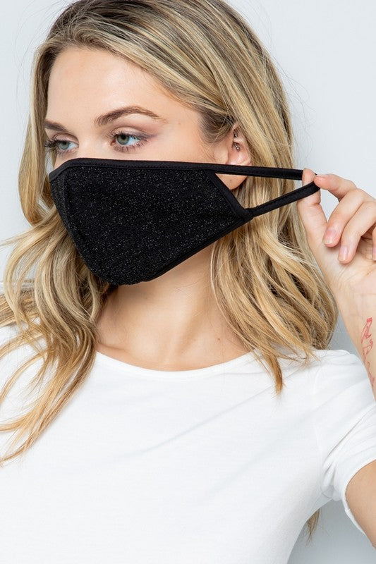 Little Sparkle Black Mask image 3