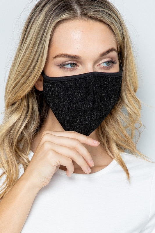 Little Sparkle Black Mask image 4