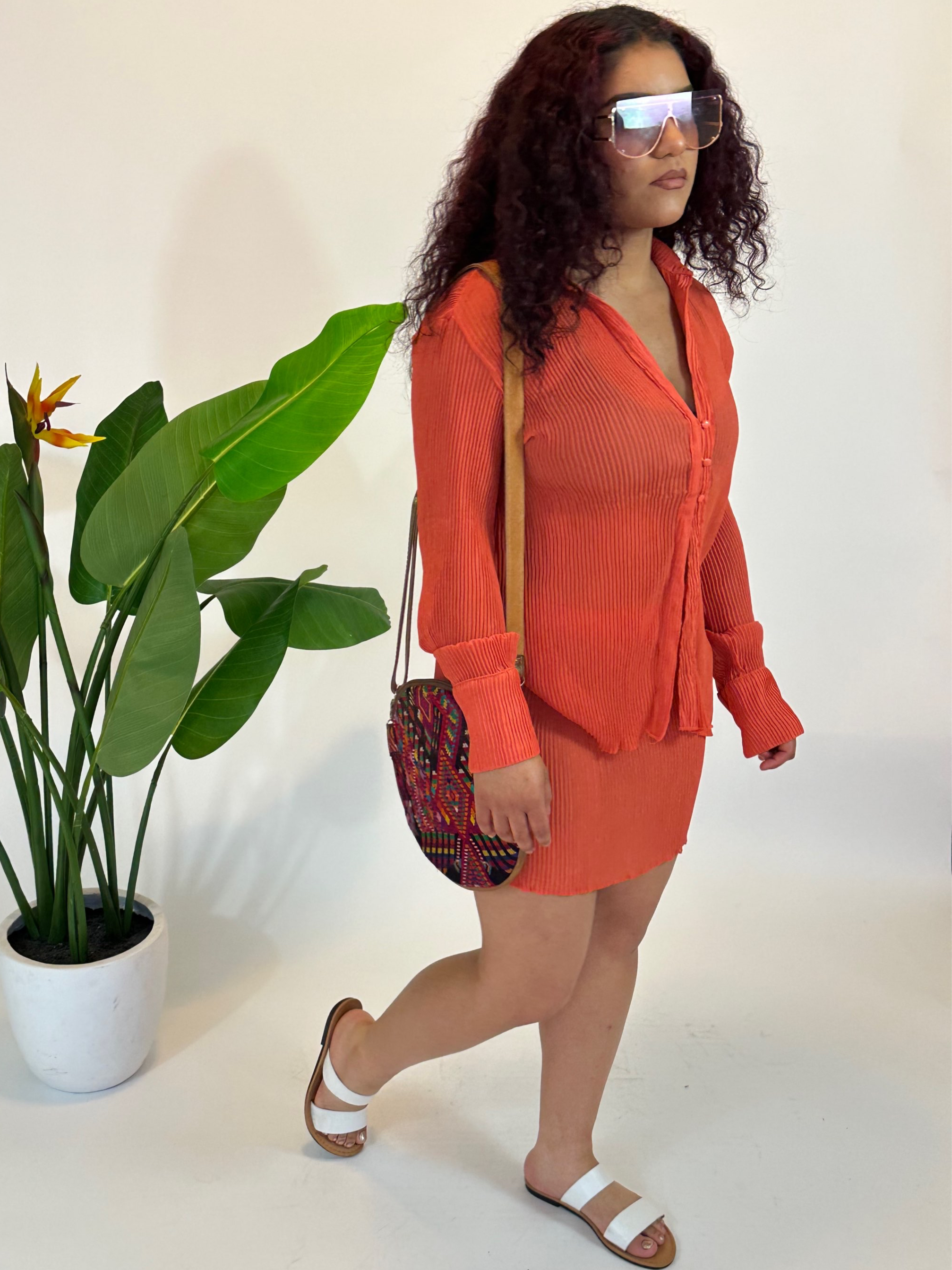 Tropics Pleated Skirt Set image 7
