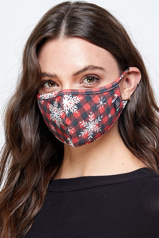 First Snow Plaid Mask image 0