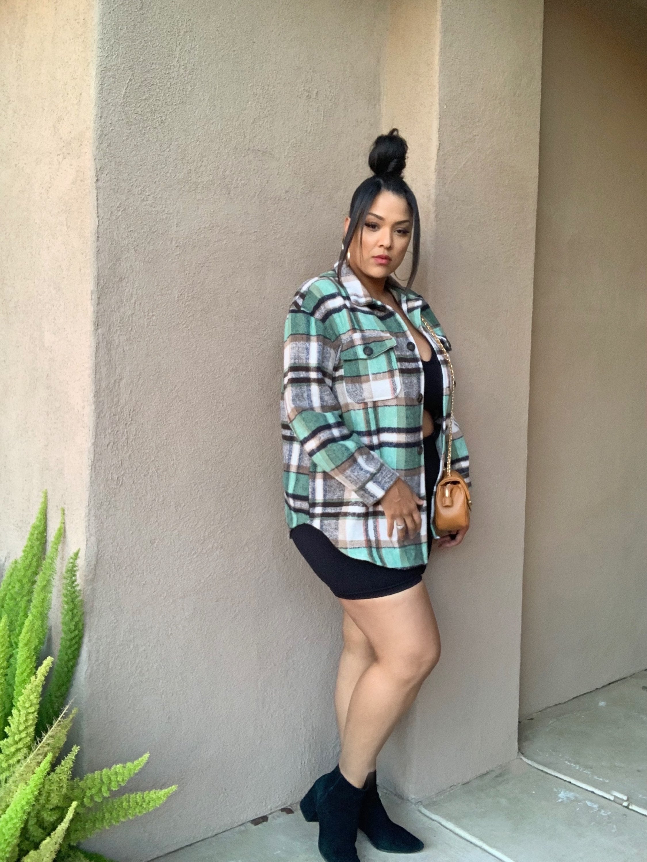 Mint chip plaid Jacket image 4