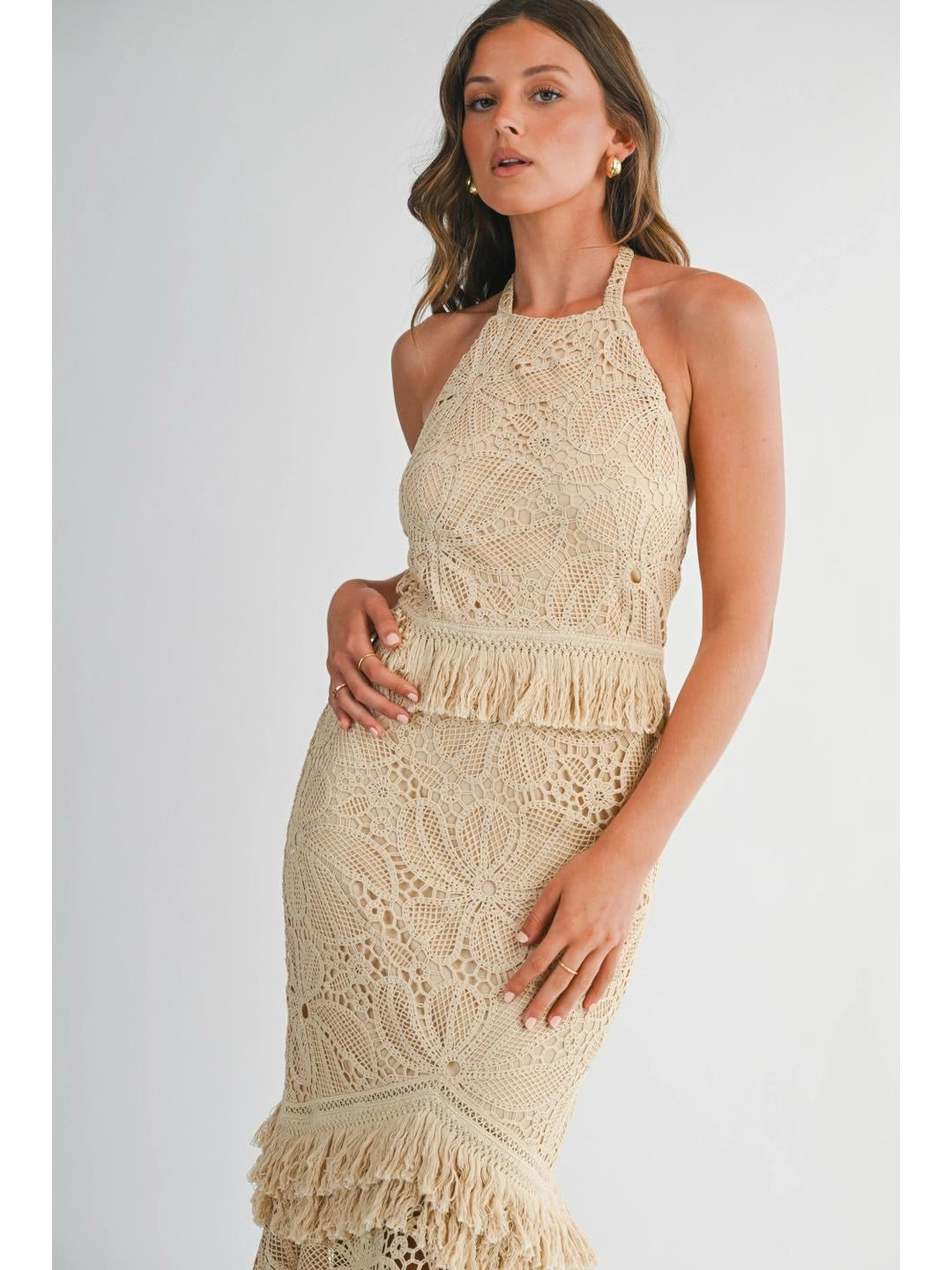Sienna Eyelet Maxi Dress
