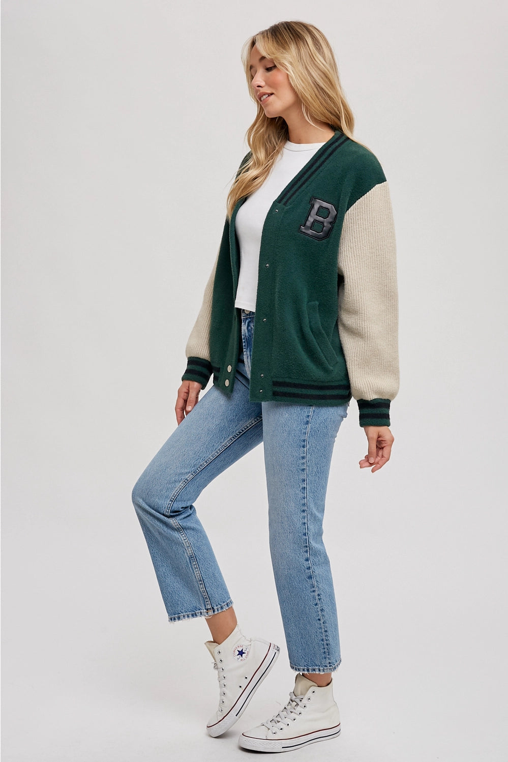 Bella Varsity Sweater Jacket image 13