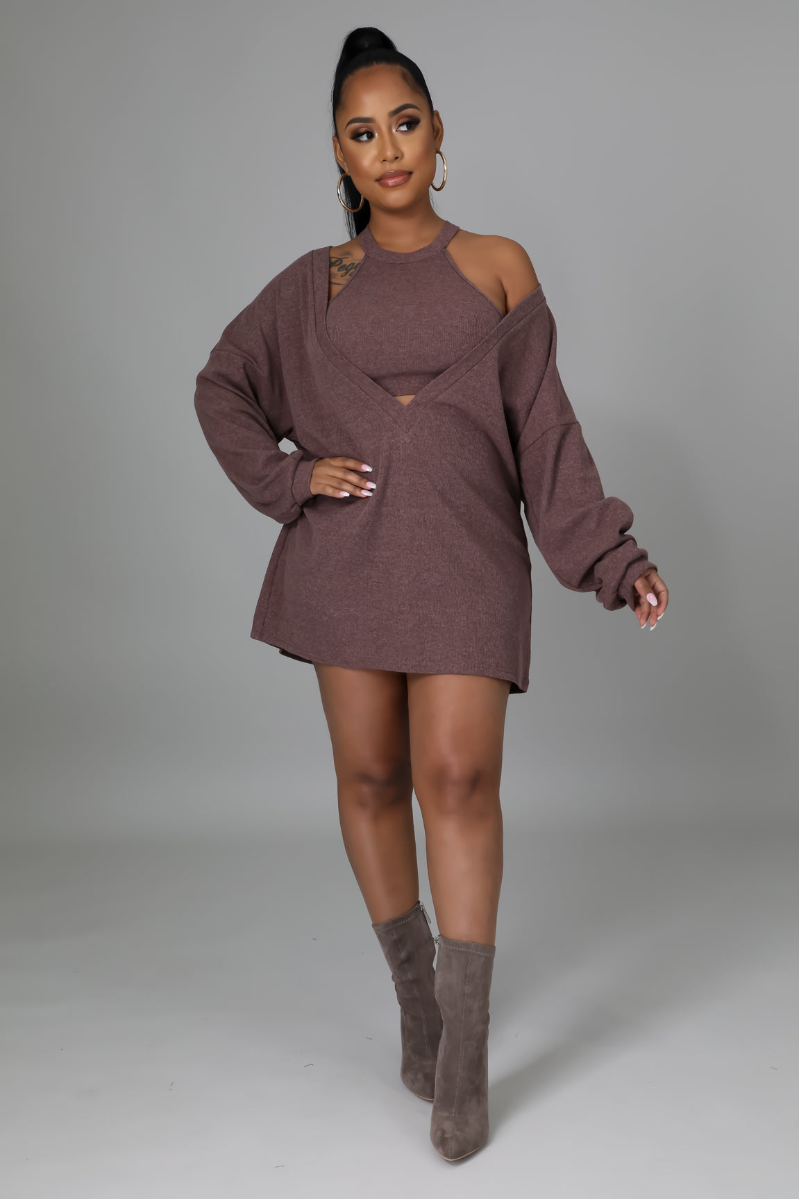 Mia Sweater Top Dress image 5