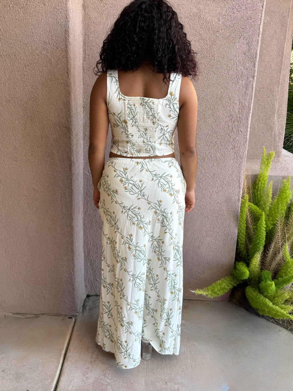 Fresh Bloom Linen Skirt Set image 1