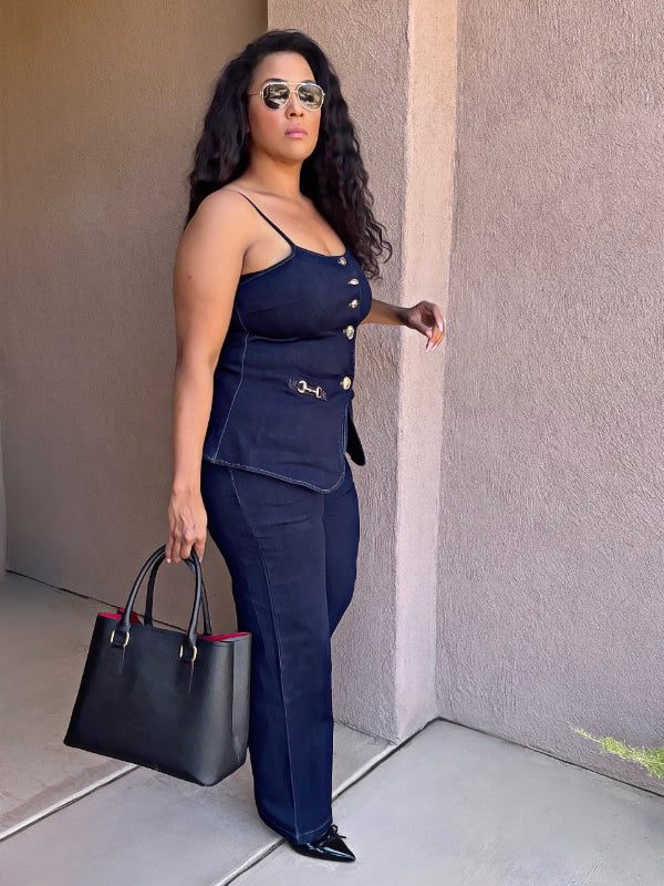 Stretch Denim Luxe 2-Piece Set image 12