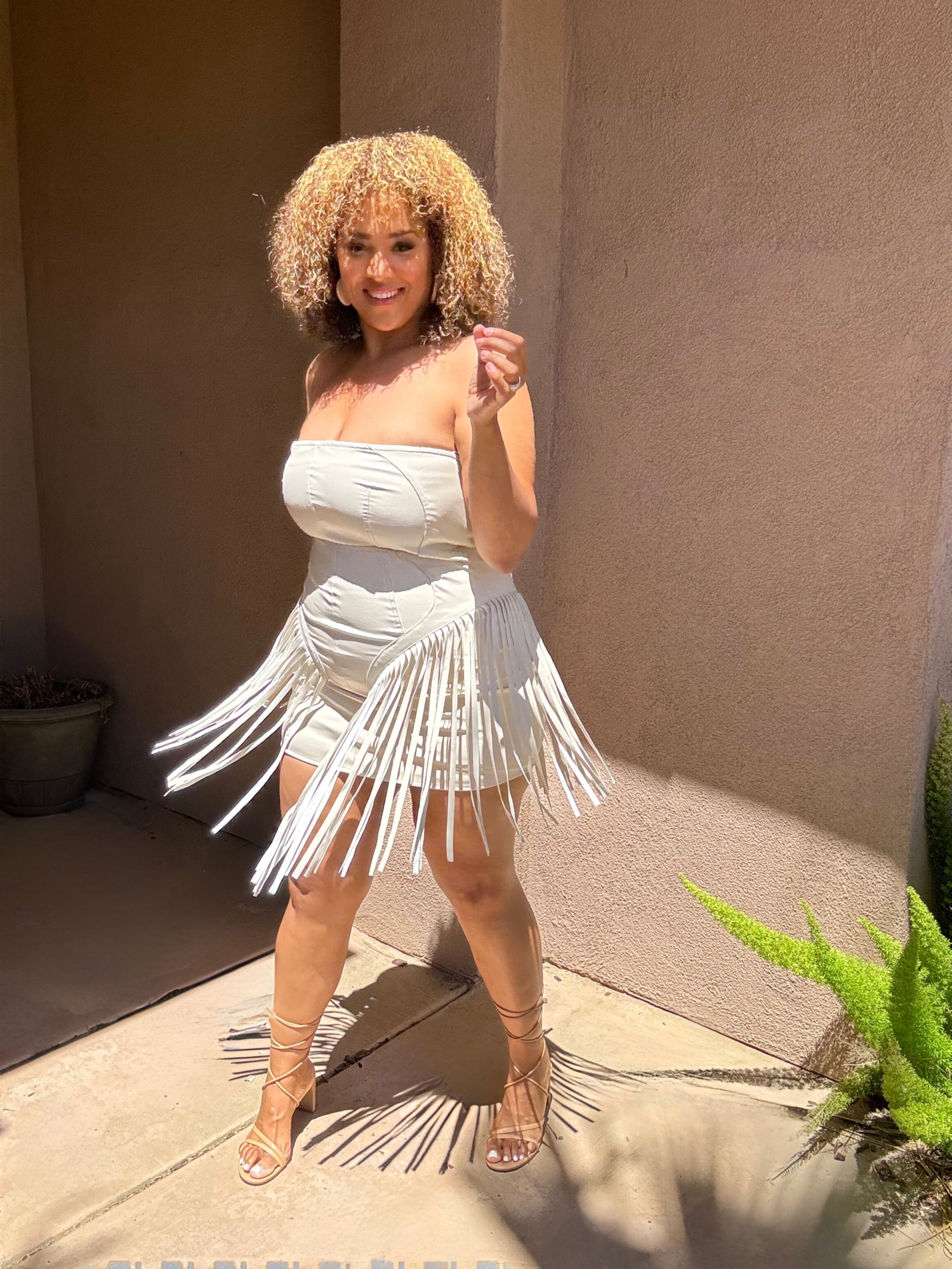 Western Fringe Leather Fest Dress Western Fringe Leather Fest Dress