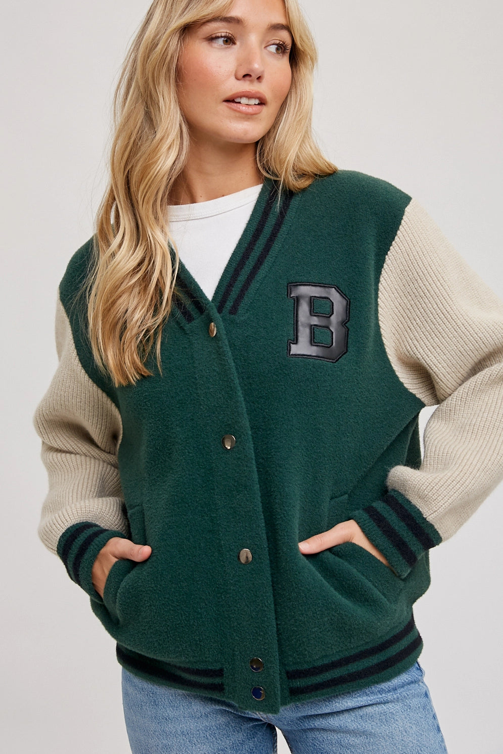 Bella Varsity Sweater Jacket image 12