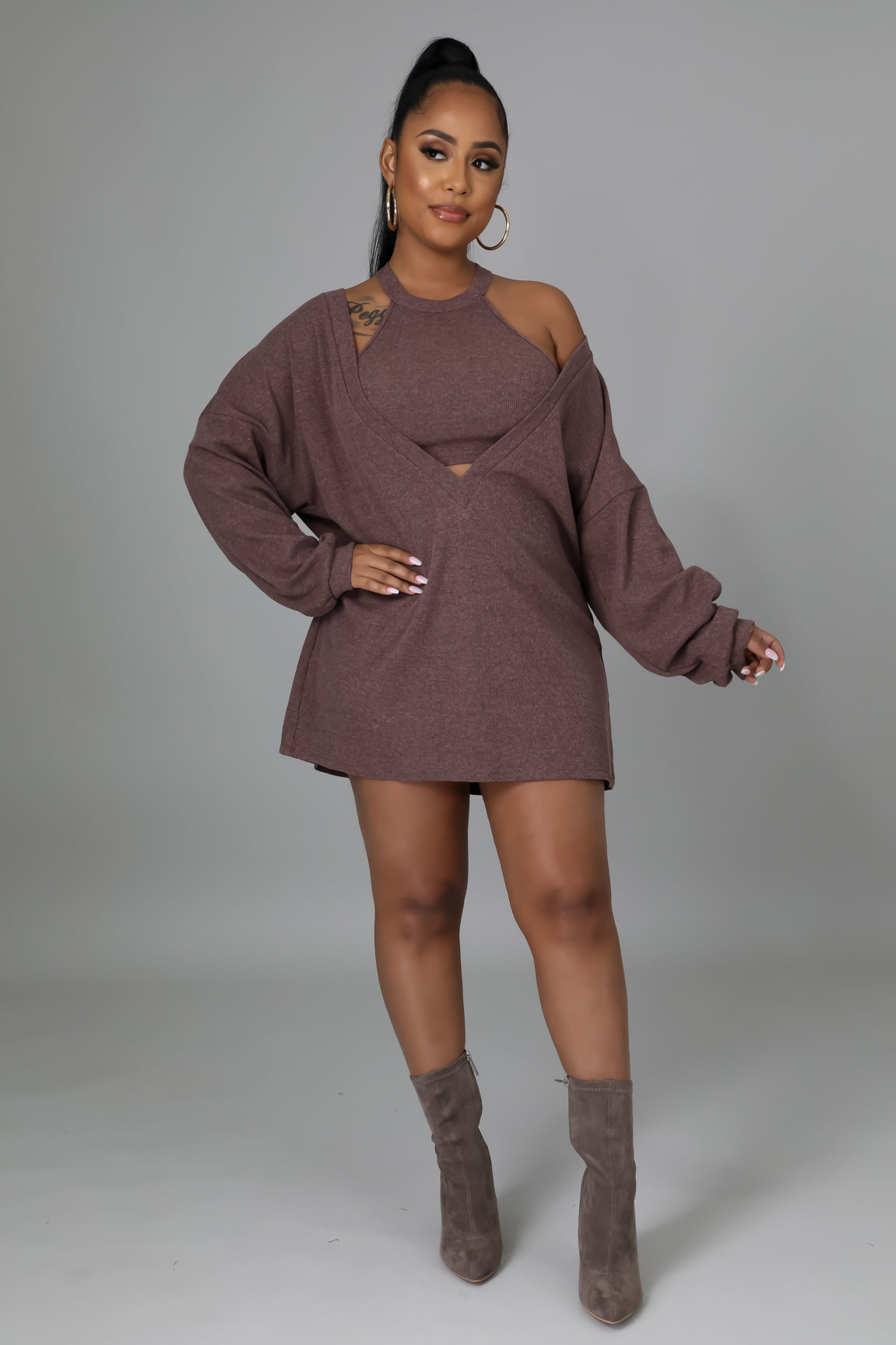 Mia Sweater Top Dress image 1
